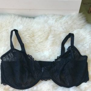 NWOT Black Lace Bra